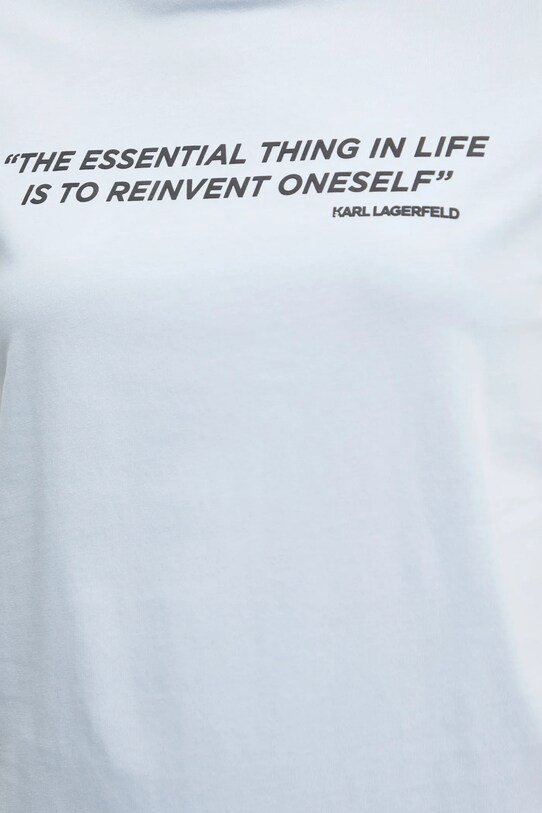 Karl Lagerfeld tricou din bumbac A1W17068 albastru