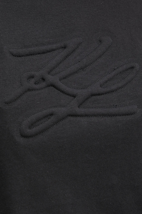 Бавовняна футболка Karl Lagerfeld A1W17071 чорний