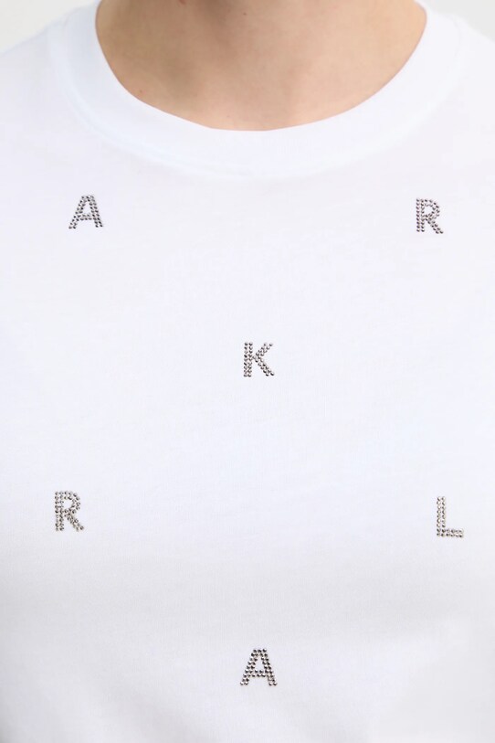 Хлопковая футболка Karl Lagerfeld A1W17078 белый
