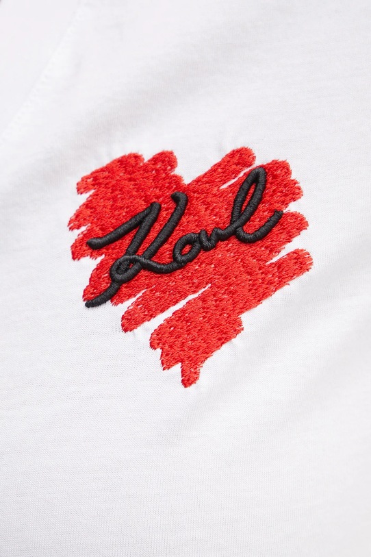 Karl Lagerfeld tricou din bumbac A1W17116 alb