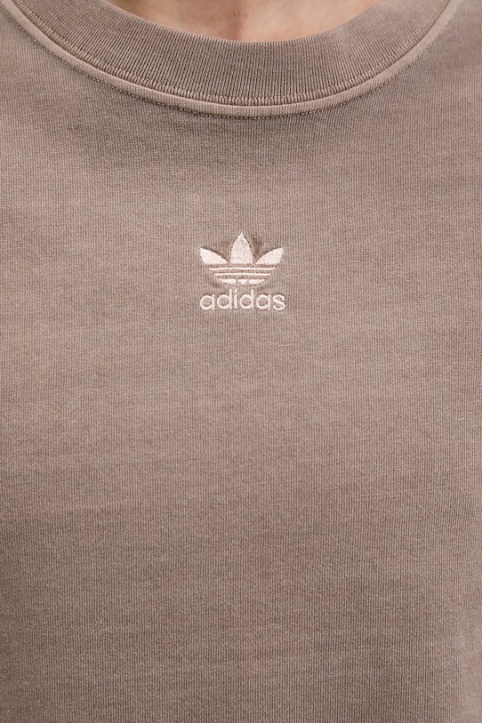 Памучна тениска adidas Originals Essential JD5347 кафяв