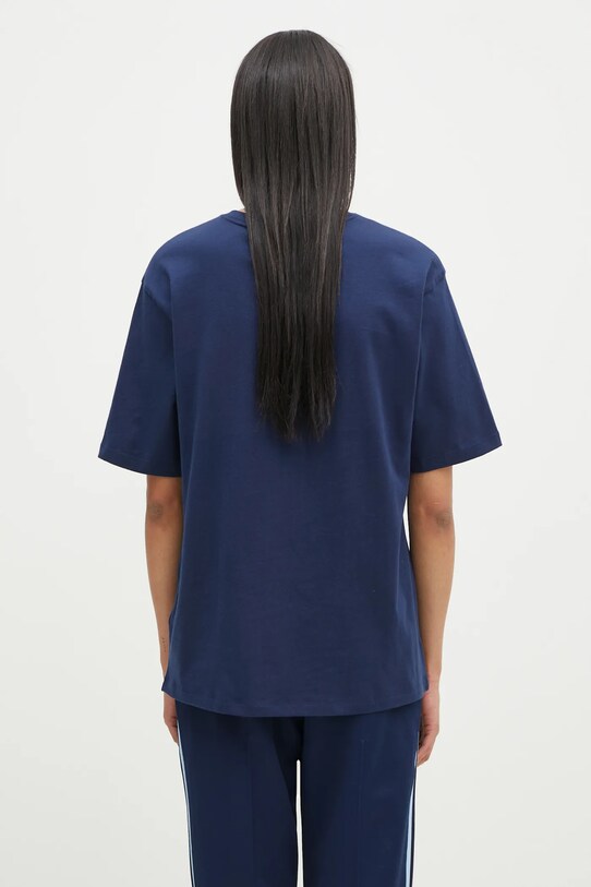 Ρούχα Βαμβακερό μπλουζάκι adidas Originals Essential JC8968 σκούρο μπλε