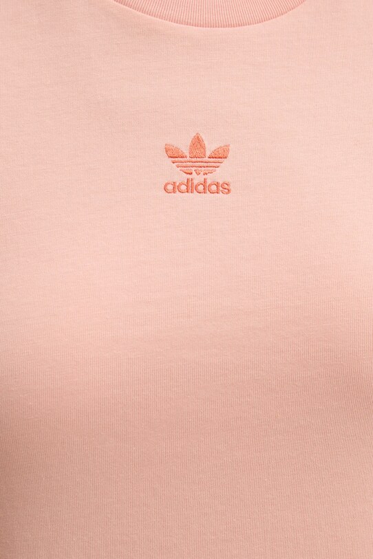 Бавовняна футболка adidas Originals Essential JC8971 помаранчевий