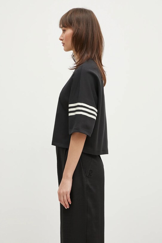 adidas Originals tricou Neuclassics JI8510 negru SS25