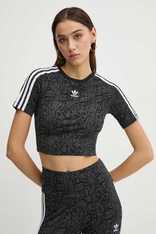 Футболка adidas Originals SNAKE BABY TEE хлопок серый JI8408