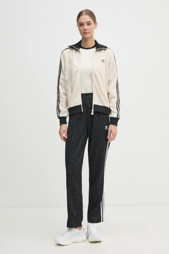 adidas Originals pulover KNITTED 3S TEE JJ0961 bej SS25