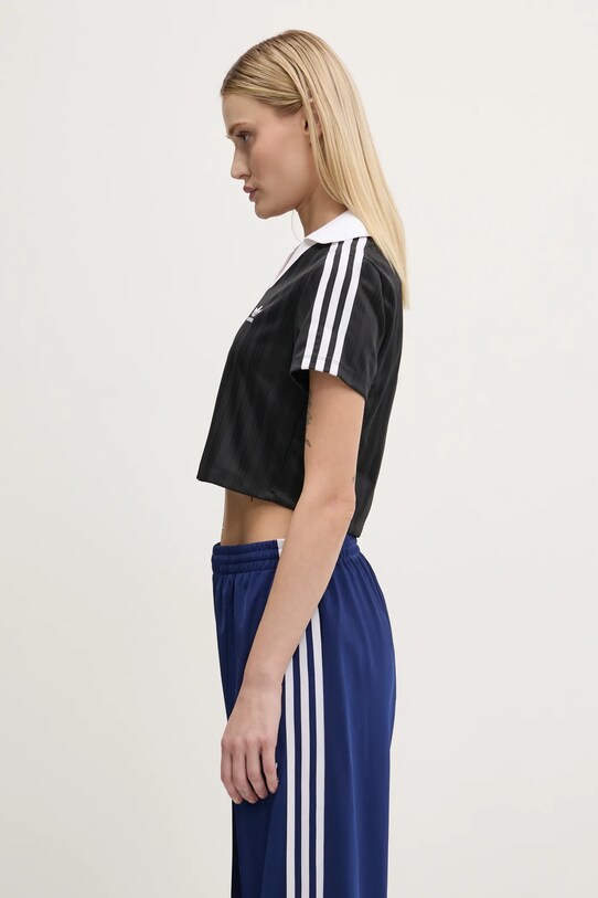 Футболка adidas Originals V-NECK POLO JD2606 чорний SS25