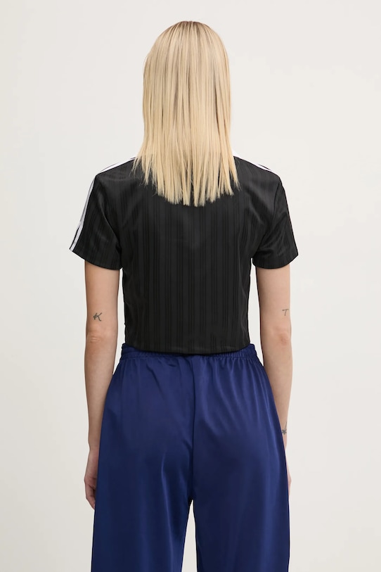 Clothing adidas Originals t-shirt V-NECK POLO JD2606 black