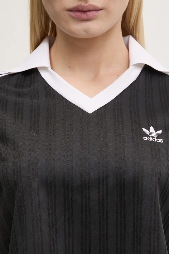 adidas Originals t-shirt V-NECK POLO black JD2606