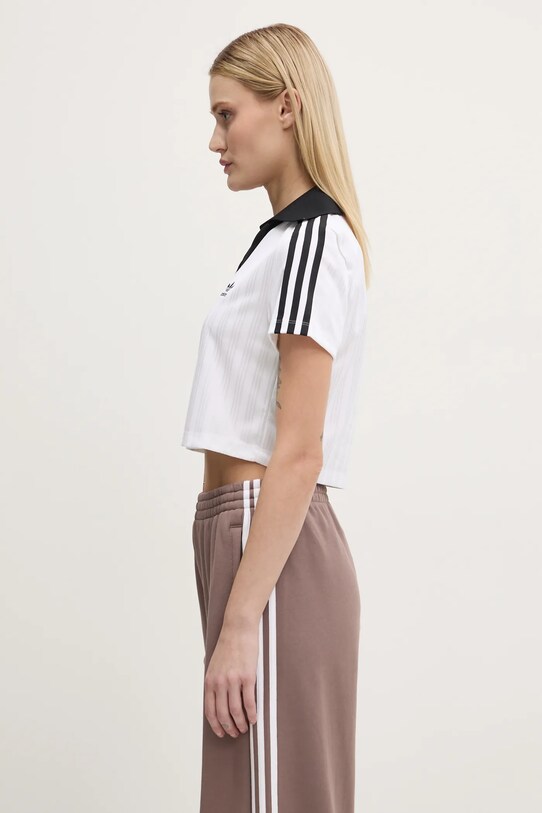 adidas Originals t-shirt V-NECK POLO JD2608 biały SS25