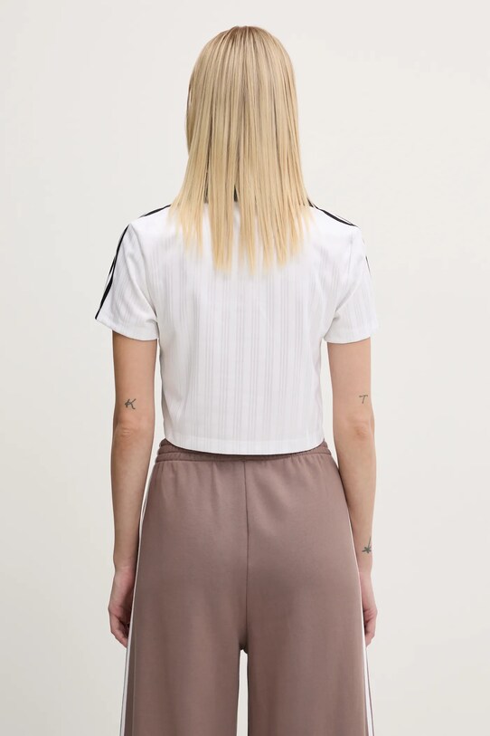 Ρούχα Μπλουζάκι adidas Originals V-NECK POLO JD2608 λευκό