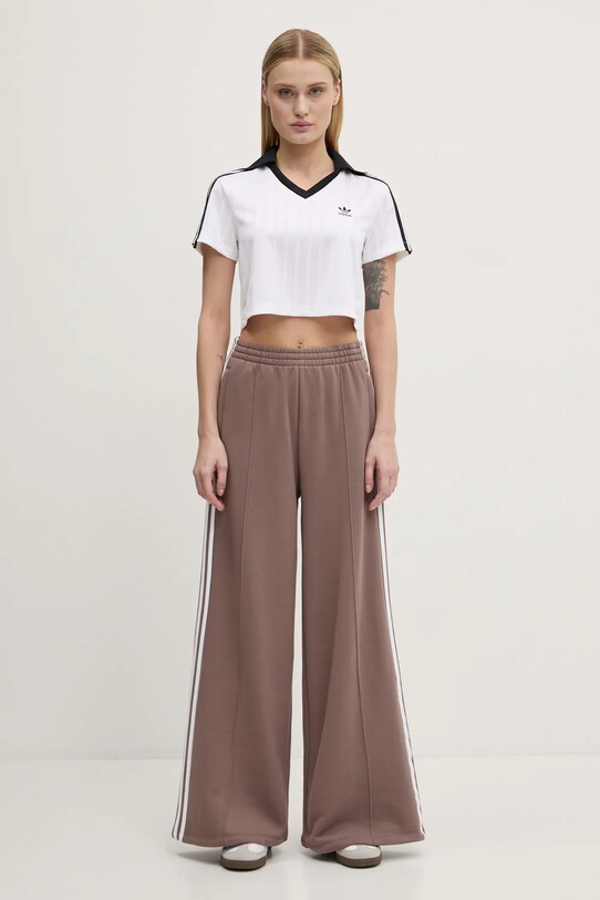 Μπλουζάκι adidas Originals V-NECK POLO JD2608 λευκό