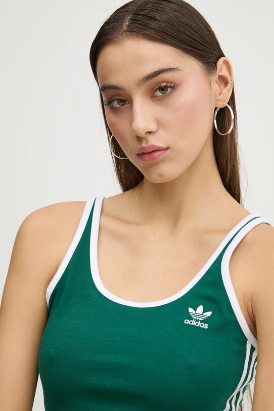 Топ adidas Originals 3S BRA TOP зелёный JD4614