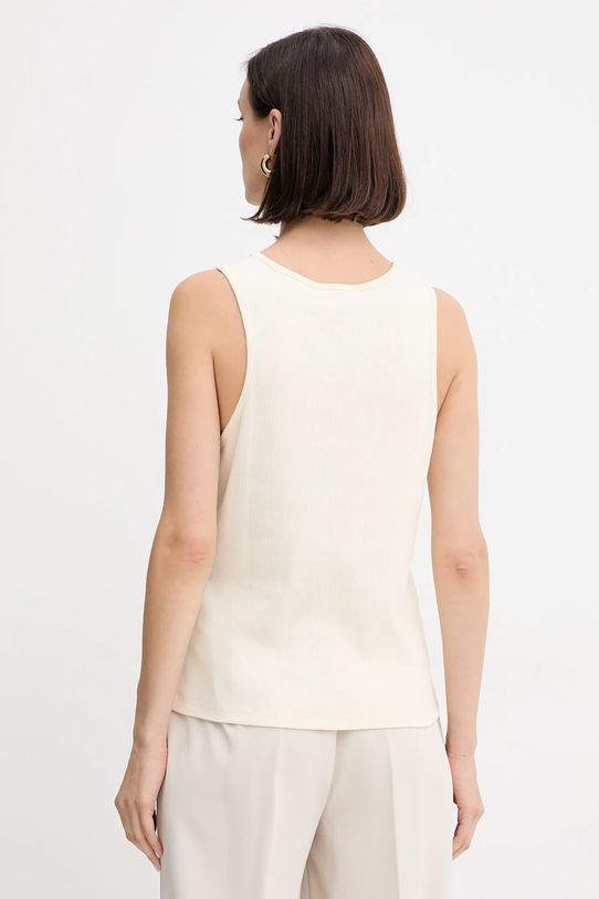 Odzież Twinset top bawełniany 251TP2550 beżowy