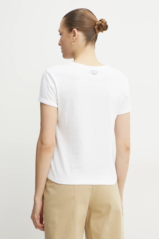 Odzież Twinset t-shirt bawełniany 251TP2540 biały