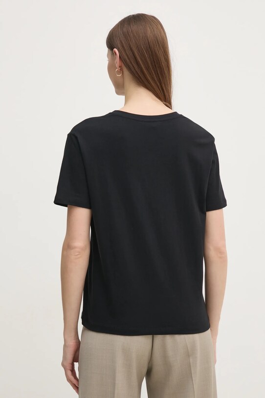 Îmbrăcăminte Twinset tricou din bumbac 251TP2074 negru