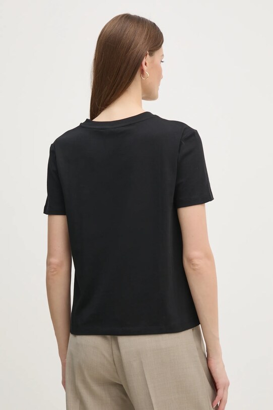 Îmbrăcăminte Twinset tricou din bumbac 251TP2072 negru