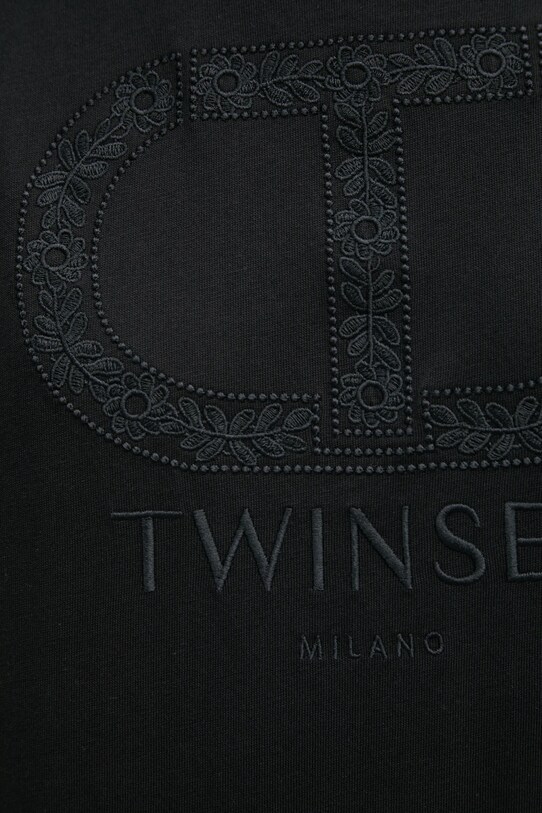 Twinset tricou din bumbac 251TP2072 negru