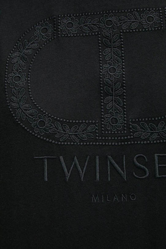 Twinset t-shirt bawełniany 251TP2072 czarny