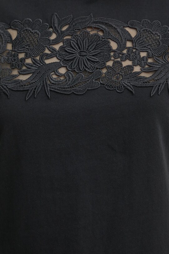 Twinset t-shirt bawełniany 251TP2073 czarny