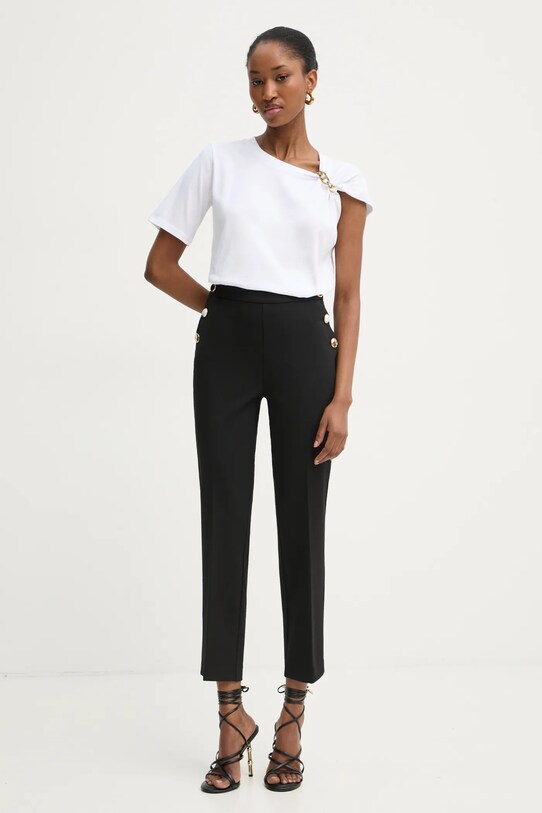 Twinset tricou din bumbac 251TP2640 alb SS25
