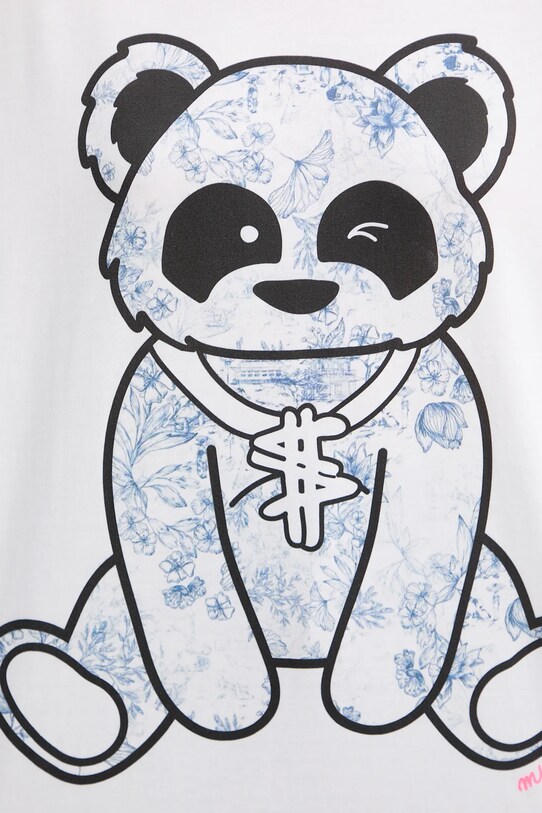 Bavlněné tričko Twinset 251AQ2052 bílá