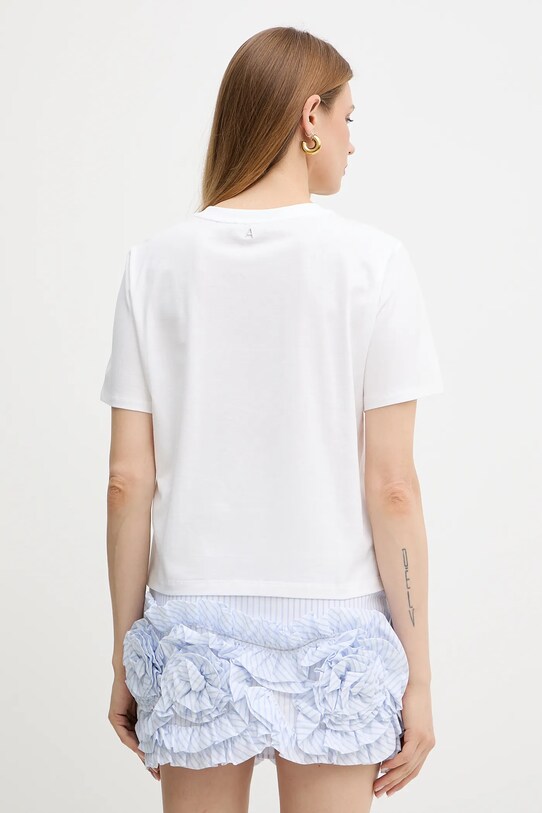 Îmbrăcăminte Twinset tricou din bumbac 251AX2120 alb