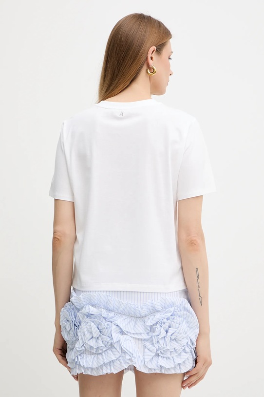 Одежда Хлопковая футболка Twinset 251AX2120 белый