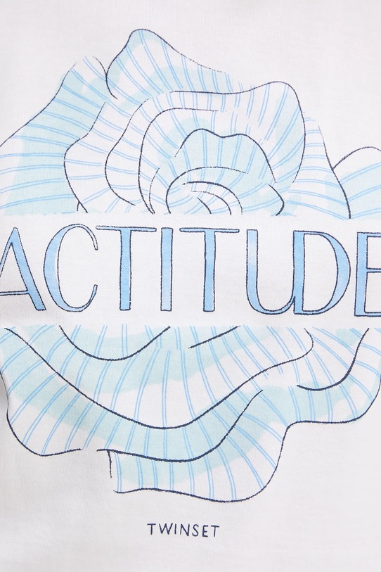 Хлопковая футболка Twinset 251AX2120 белый