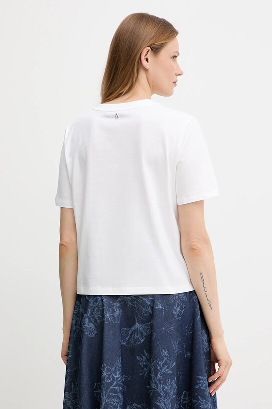 Îmbrăcăminte Twinset tricou din bumbac 251AX2120 alb