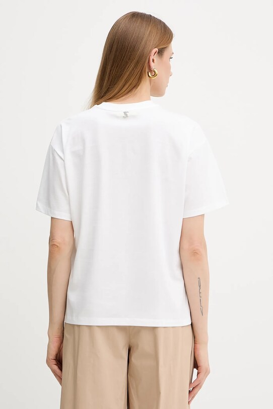Odzież Twinset t-shirt bawełniany 251AQ2054 biały