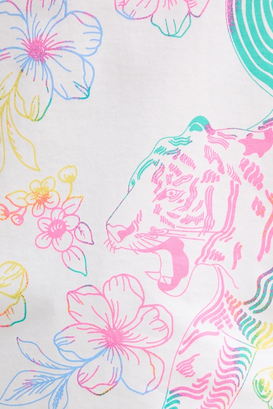 Bavlněné tričko Twinset 251AQ2054 bílá