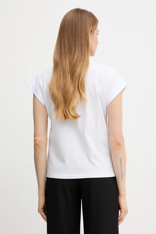 Odzież Twinset t-shirt bawełniany 251TT2044 biały