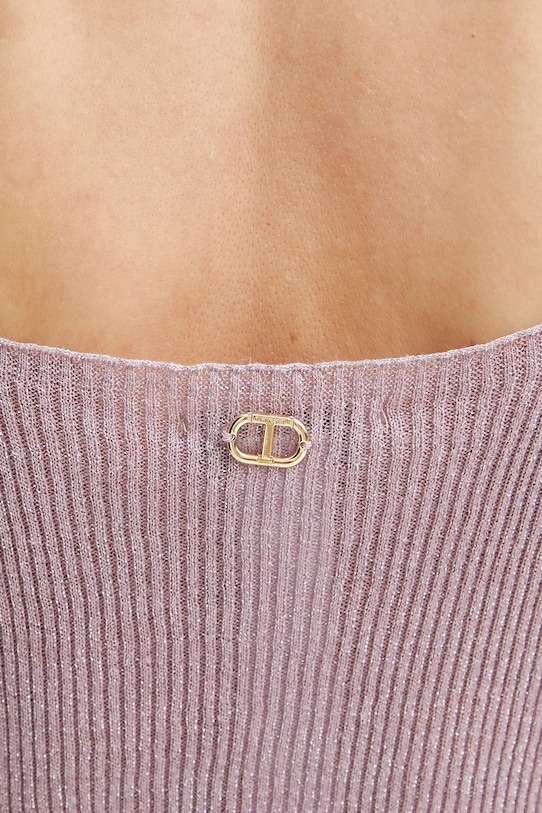 Twinset top din amestec de in 251TT3147 violet