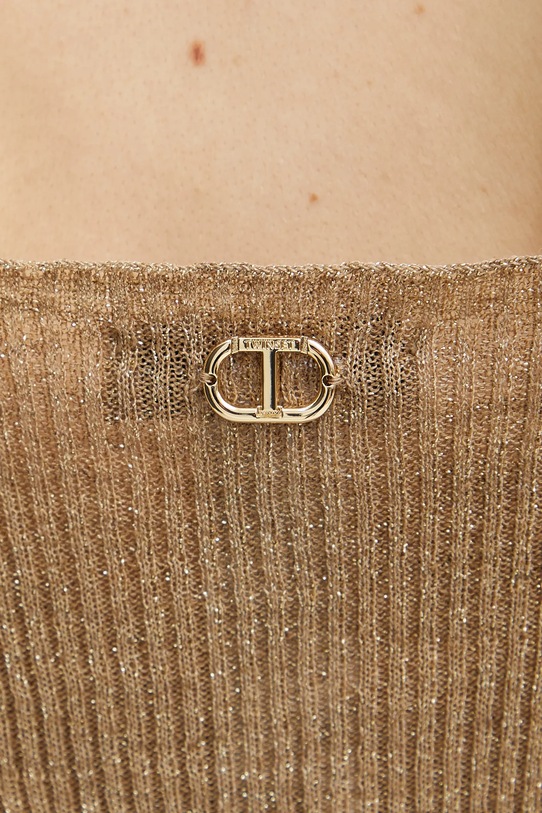 Twinset top din amestec de in 251TT3147 verde