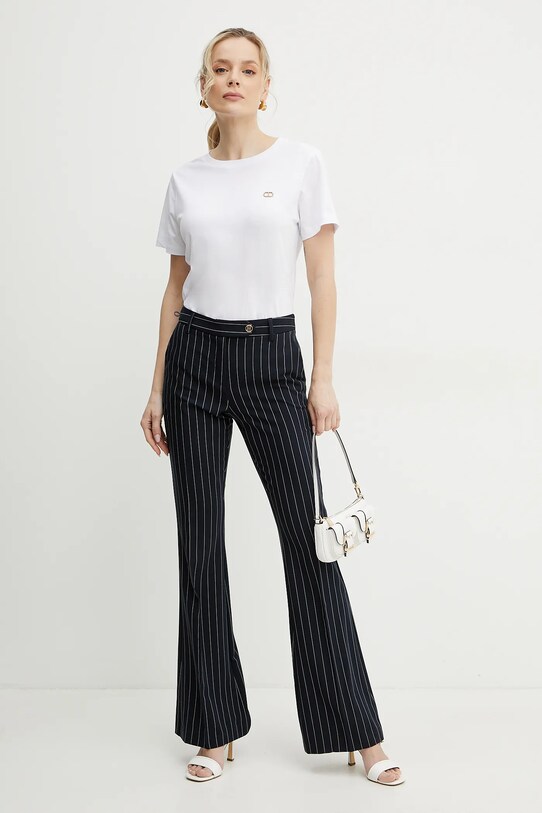 Twinset tricou din bumbac 251TT2040 alb SS25