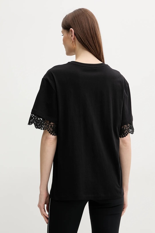 Îmbrăcăminte Twinset tricou din bumbac 251TT2410 negru