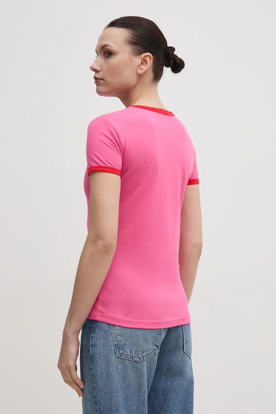 Oblečenie Bavlnené tričko Drivemebikini Amore Vintage 2024.DMBS.03.PR ružová