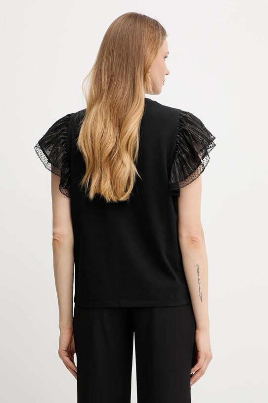 Odzież Twinset t-shirt bawełniany 251TT2370 czarny