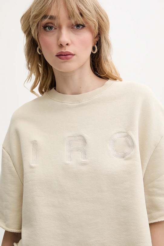 Bavlněné tričko IRO WF14OLINDA béžová