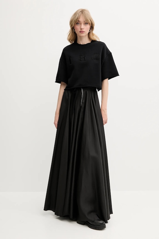 Bavlněné tričko IRO WF14OLINDA černá SS25