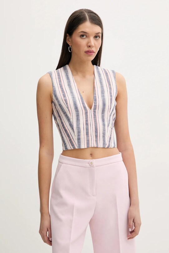 IRO camicetta in cotone slim beige WP16TULINE