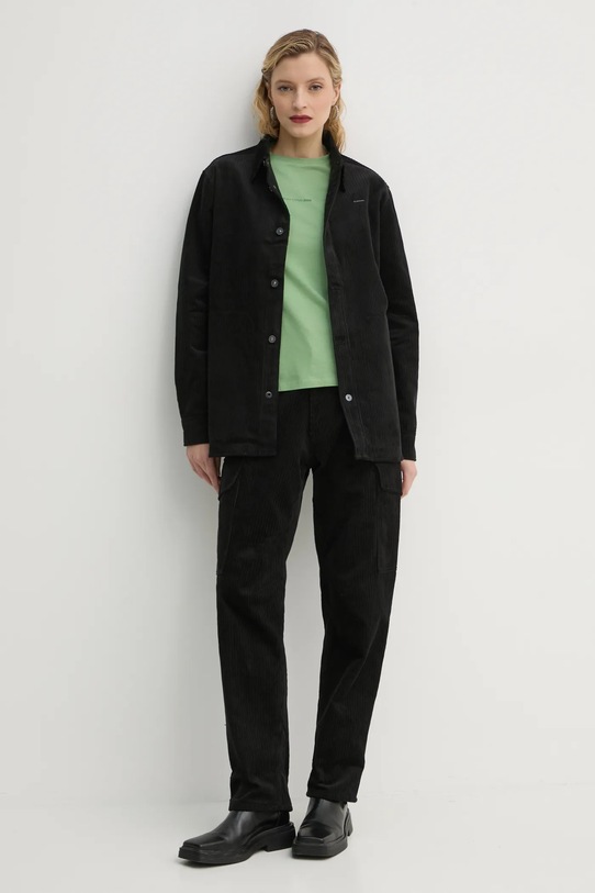 Marc O'Polo pamut póló 5000005467 zöld SS25