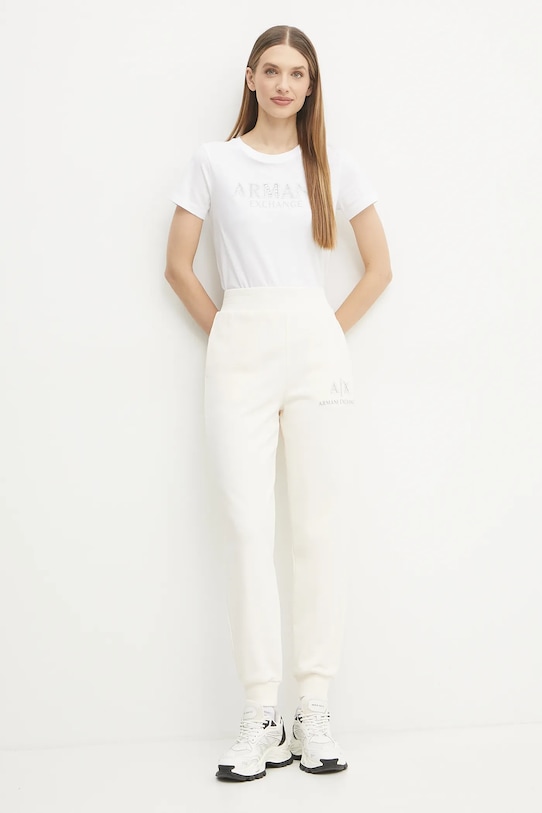 Armani Exchange t-shirt in cotone XW000387.AF10354 bianco SS25