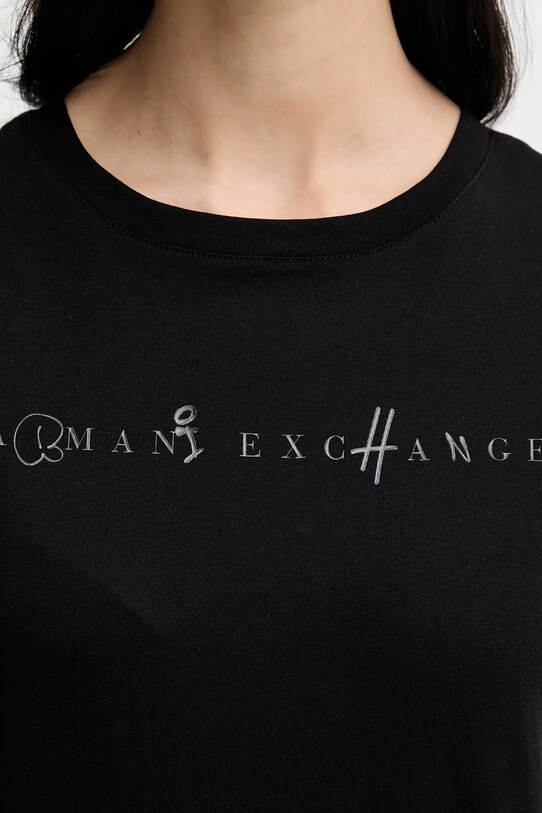 Armani Exchange t-shirt bawełniany czarny XW000391.AF10356