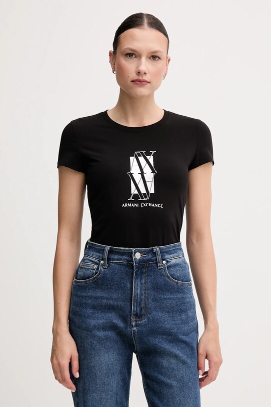 Tričko Armani Exchange slim černá XW000511.AF11929