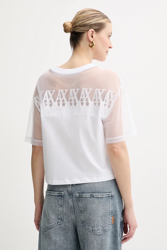 Oblačila Bombažna kratka majica Armani Exchange XW000516.AF10359 bela