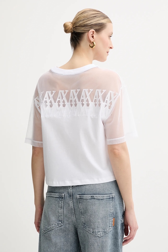 Oblečenie Bavlnené tričko Armani Exchange XW000516.AF10359 biela