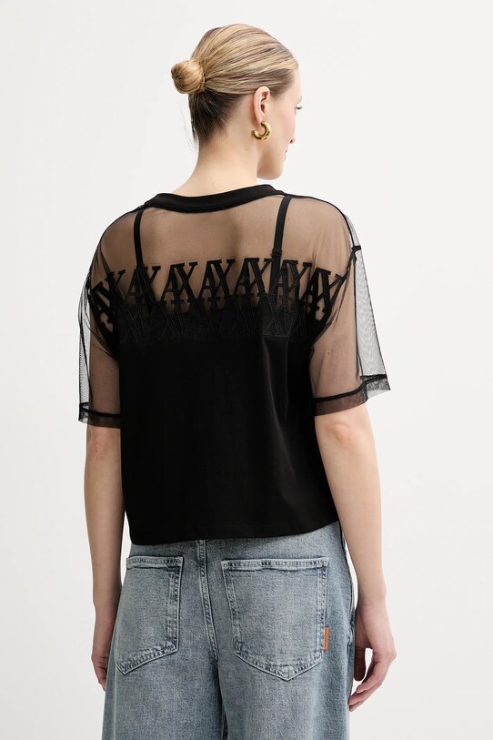 Oblečenie Bavlnené tričko Armani Exchange XW000516.AF10359 čierna