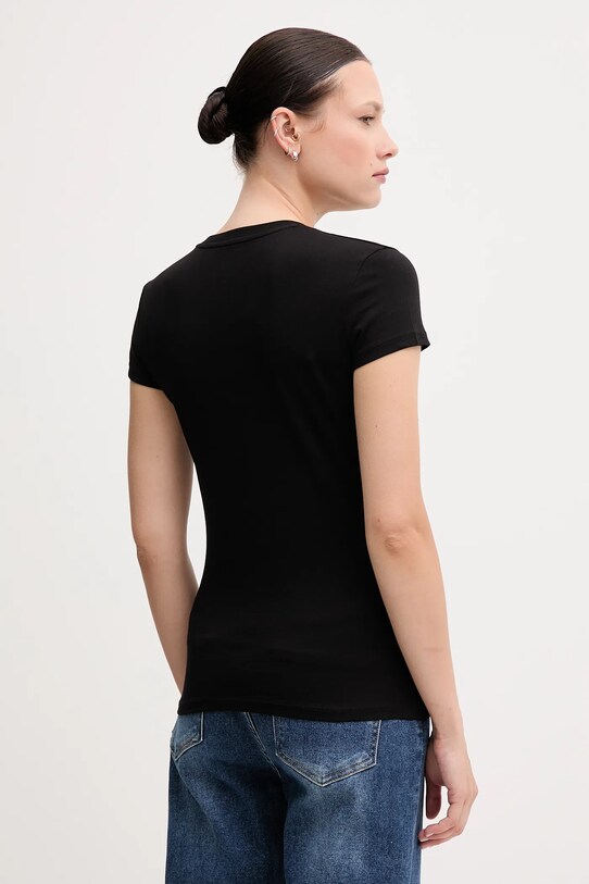 Armani Exchange tricou din bumbac XW000529.AF10356 negru SS25